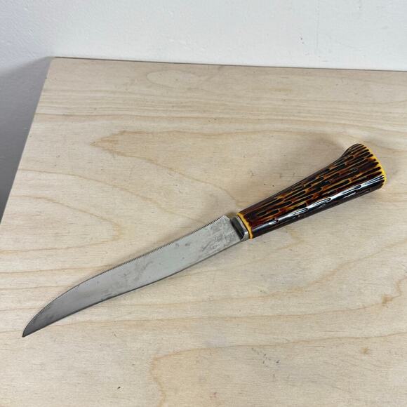 VTG Westall Richardson Sheffield England Carving Set 3 Bakelite Antler Handles - Picture 12 of 13